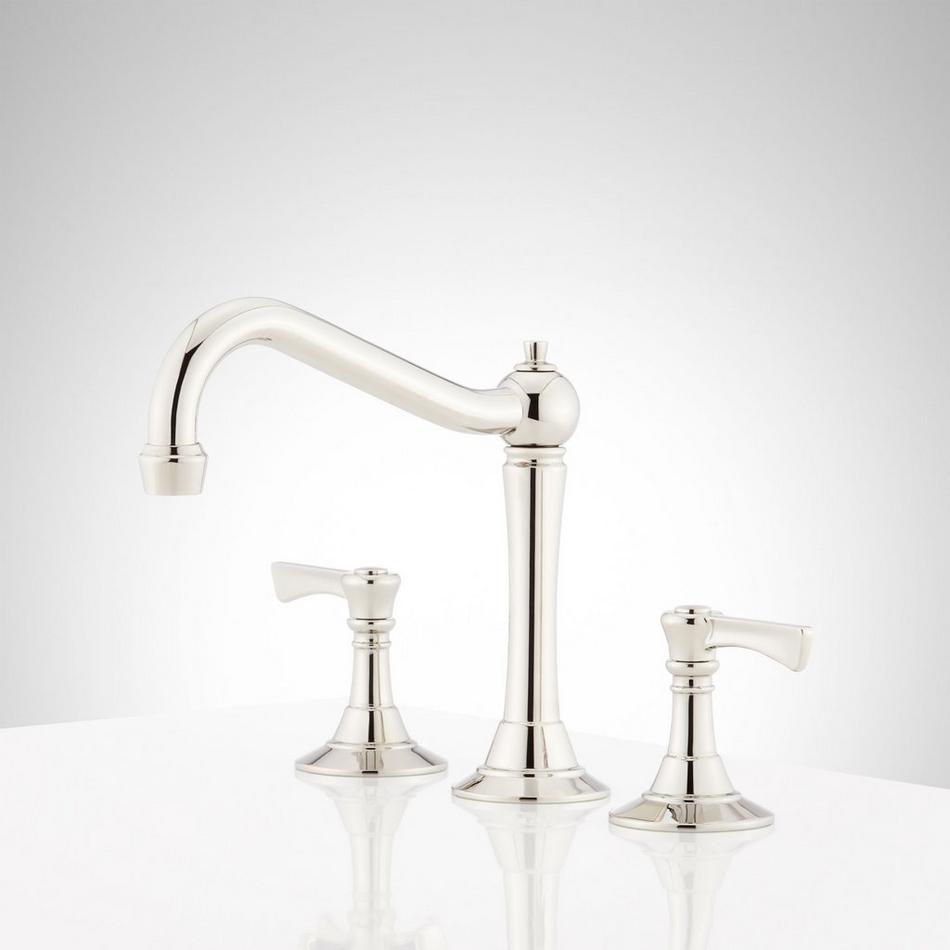 Marceau Widespread Bathroom Faucet - Lever Handles - Polished Nickel, , large image number 1