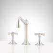Marceau Widespread Bathroom Faucet - Cross Handles - Brushed Nickel, , large image number 0