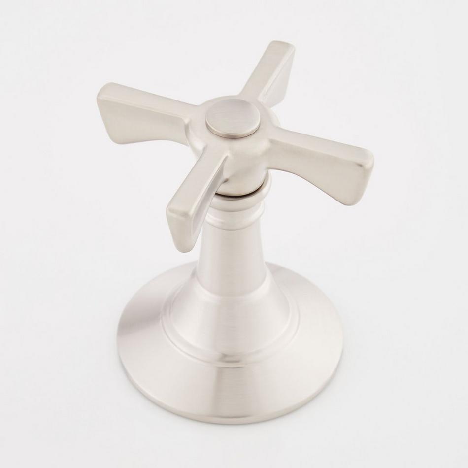 Marceau Widespread Bathroom Faucet - Cross Handles - Brushed Nickel, , large image number 2