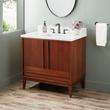 36" Sybill Mahogany Vanity - Outlet - Rect undermount - Washed Walnut, , large image number 0
