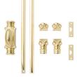 Aldemer Brass Cabinet Cremone Bolt - Polished Brass, , large image number 3