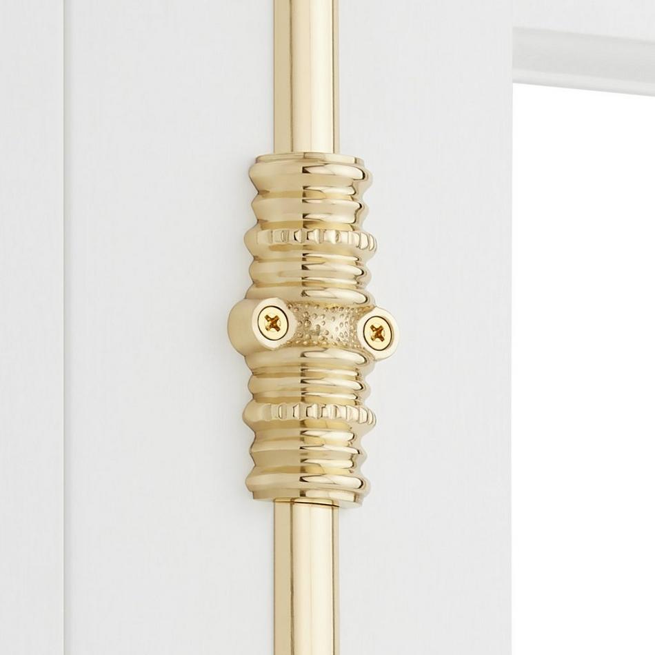 Aldemer Brass Window Cremone Bolt - Polished Brass, , large image number 1
