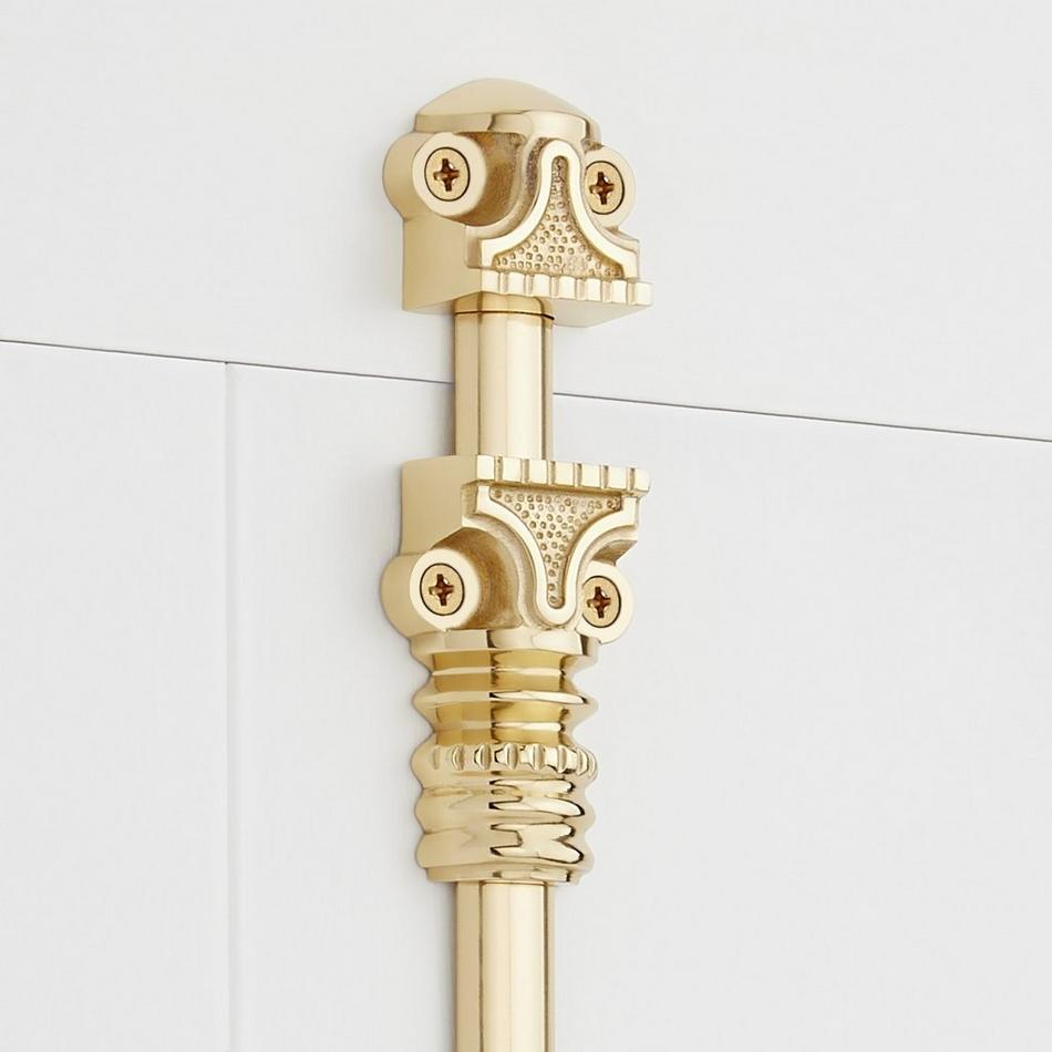 Aldemer Brass Window Cremone Bolt - Polished Brass, , large image number 2