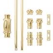Aldemer Brass Window Cremone Bolt - Polished Brass, , large image number 4