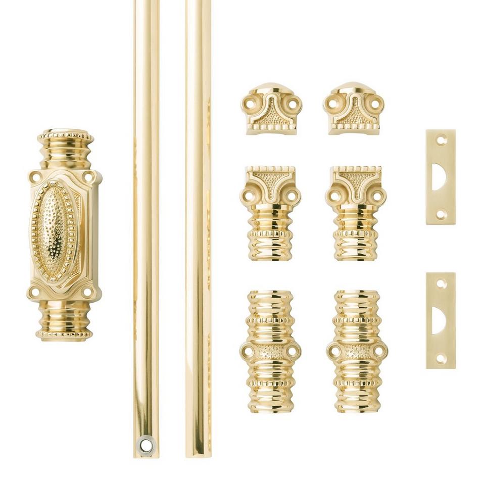 Aldemer Brass Window Cremone Bolt - Polished Brass, , large image number 4
