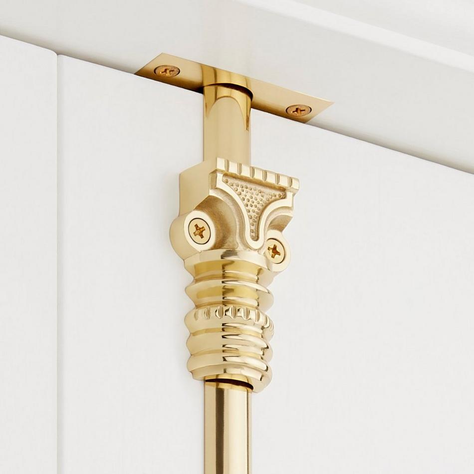 Aldemer Brass Window Cremone Bolt - Polished Brass, , large image number 3