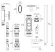 Aldemer Brass Door Cremone Bolt - Satin Brass, , large image number 5
