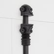 Aldemer Brass Door Cremone Bolt - Matte Black, , large image number 2