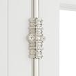 Aldemer Brass Door Cremone Bolt - Polished Nickel, , large image number 1