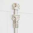 Aldemer Brass Door Cremone Bolt - Polished Nickel, , large image number 2