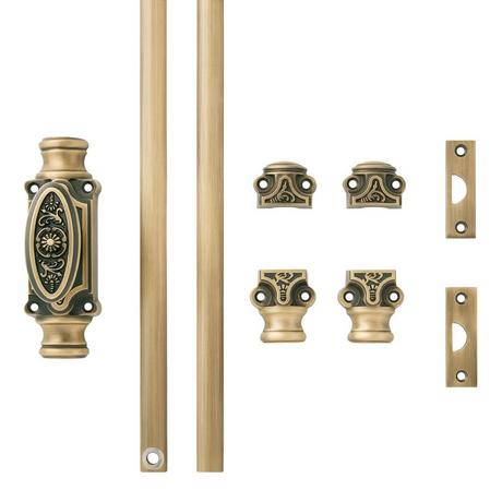 Helmina Brass Cremone Bolt