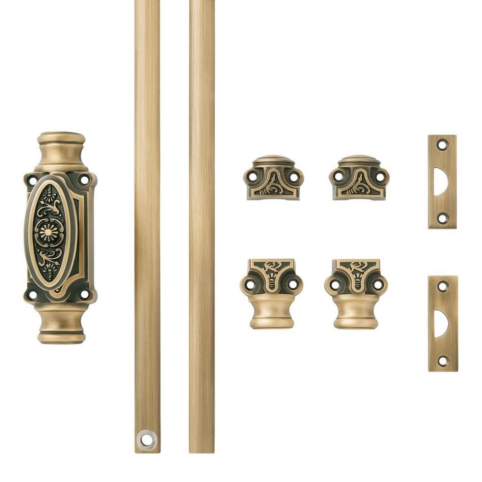 Corabel Brass Cabinet Cremone Bolt - Antique Brass, , large image number 3