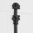Corabel Brass Window Cremone Bolt - Matte Black, , large image number 2
