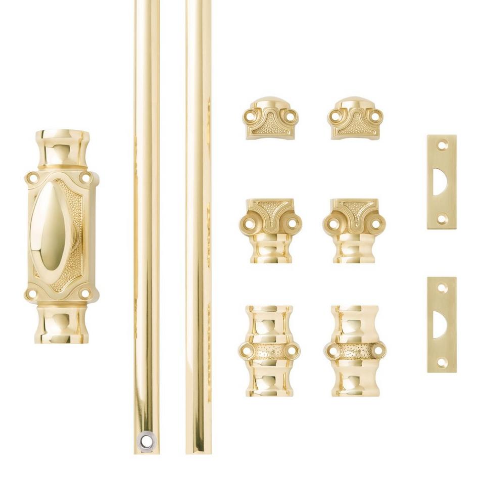 Corabel Brass Window Cremone Bolt - Polished Brass, , large image number 4