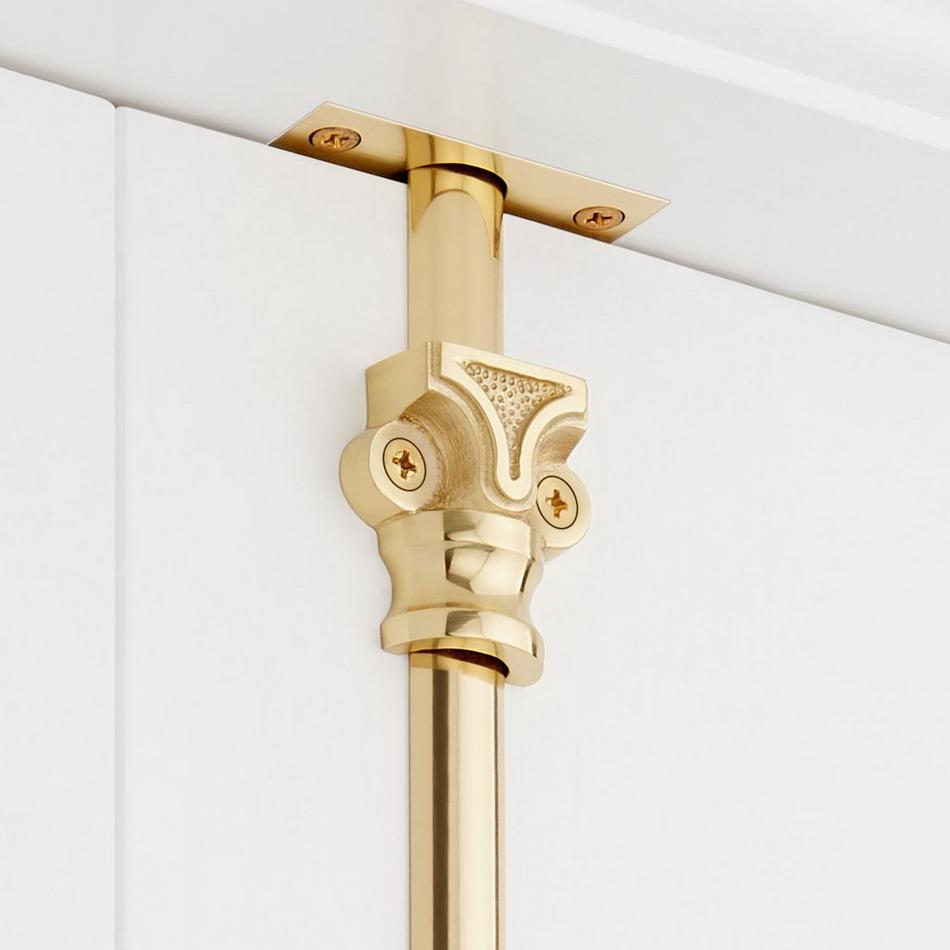 Corabel Brass Window Cremone Bolt - Polished Brass, , large image number 3