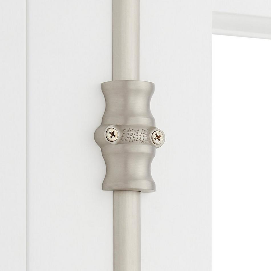 Corabel Brass Window Cremone Bolt - Brushed Nickel, , large image number 1