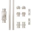 Corabel Brass Window Cremone Bolt - Brushed Nickel, , large image number 4