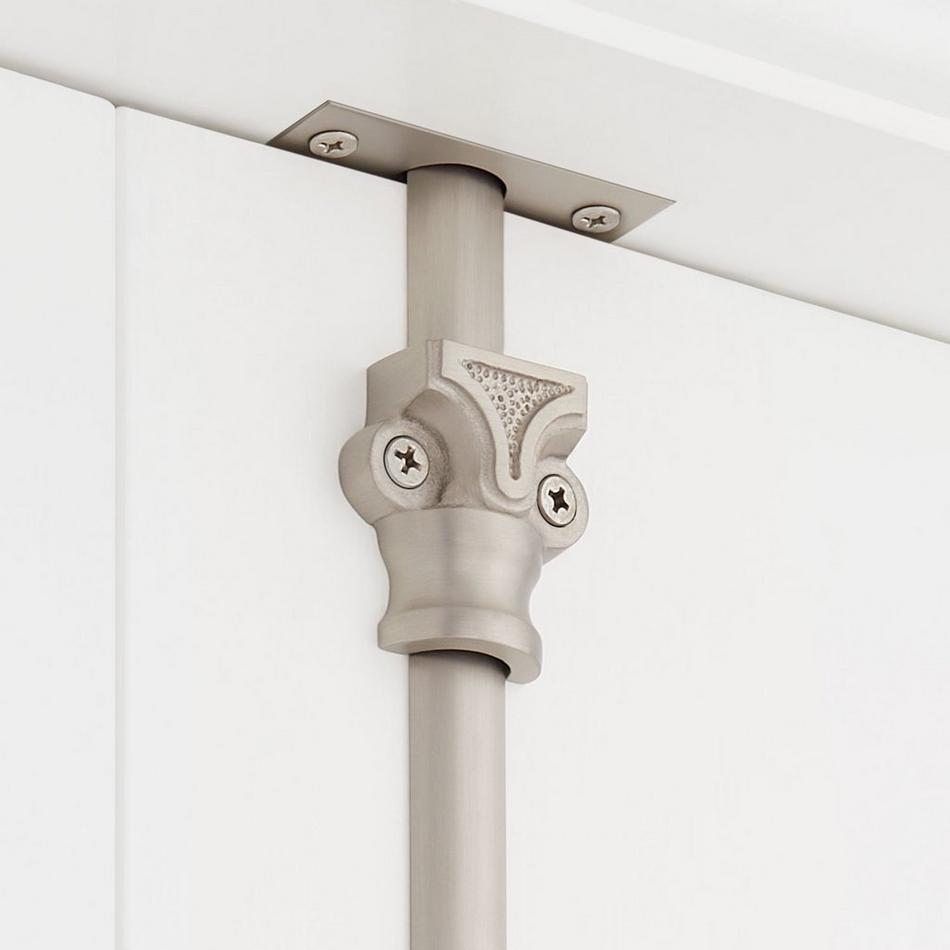 Corabel Brass Window Cremone Bolt - Brushed Nickel, , large image number 3