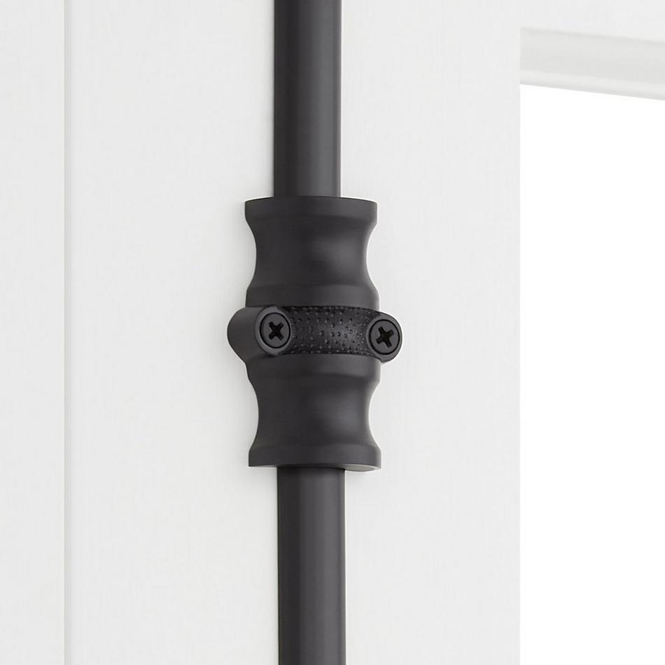 Corabel Brass Door Cremone Bolt - Matte Black, , large image number 1