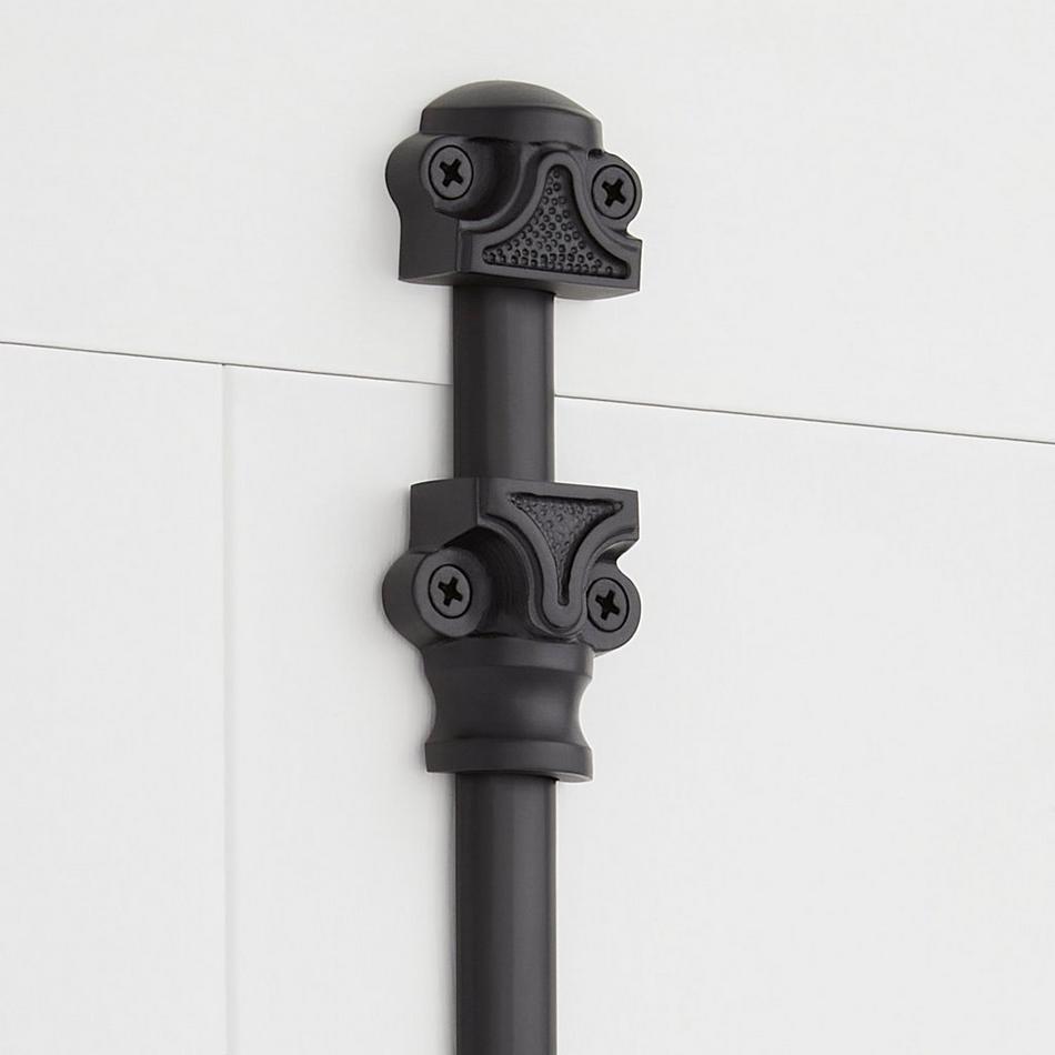Corabel Brass Door Cremone Bolt - Matte Black, , large image number 2