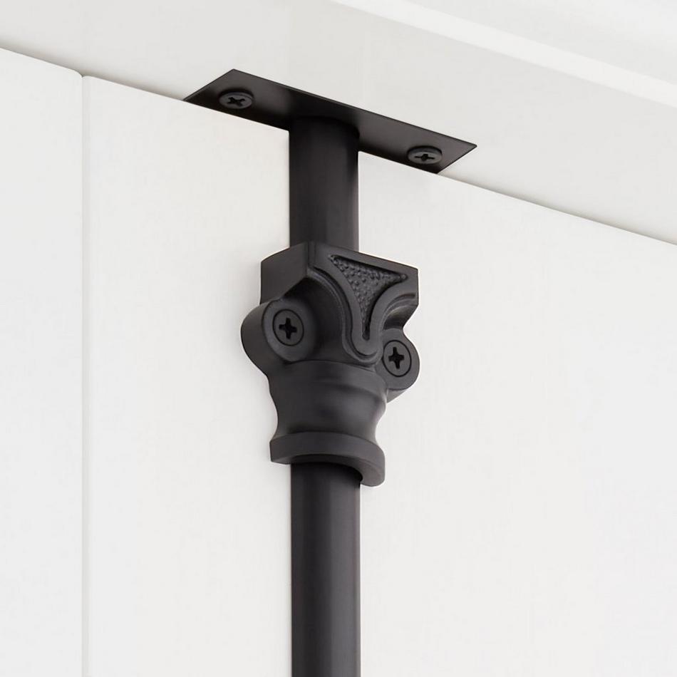 Corabel Brass Door Cremone Bolt - Matte Black, , large image number 3