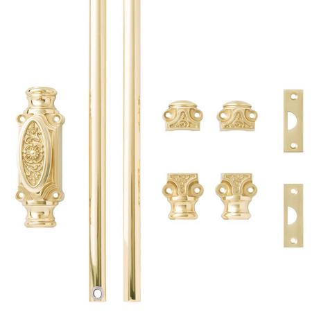 Helmina Brass Cremone Bolt