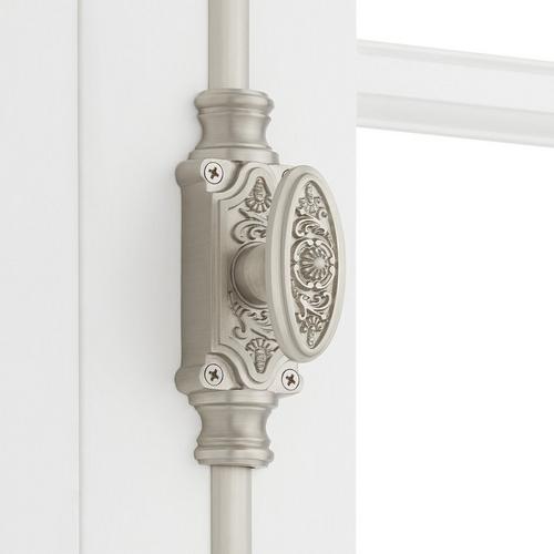 Helmina Brass Cabinet Cremone Bolt - Brushed Nickel