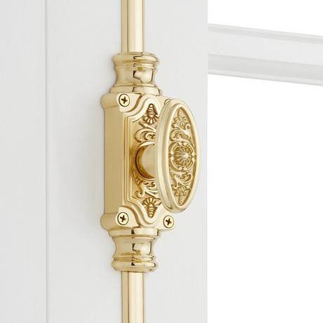 Helmina Brass Cremone Bolt