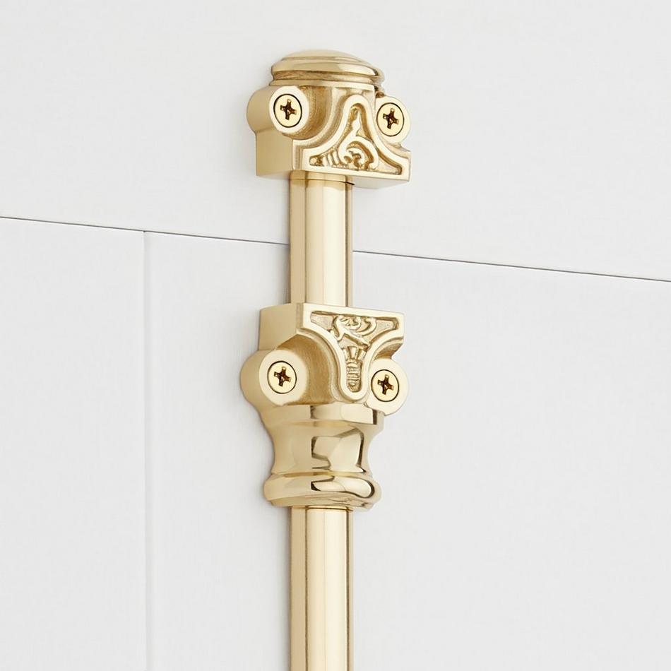 Helmina Brass Window Cremone Bolt - Polished Brass, , large image number 2