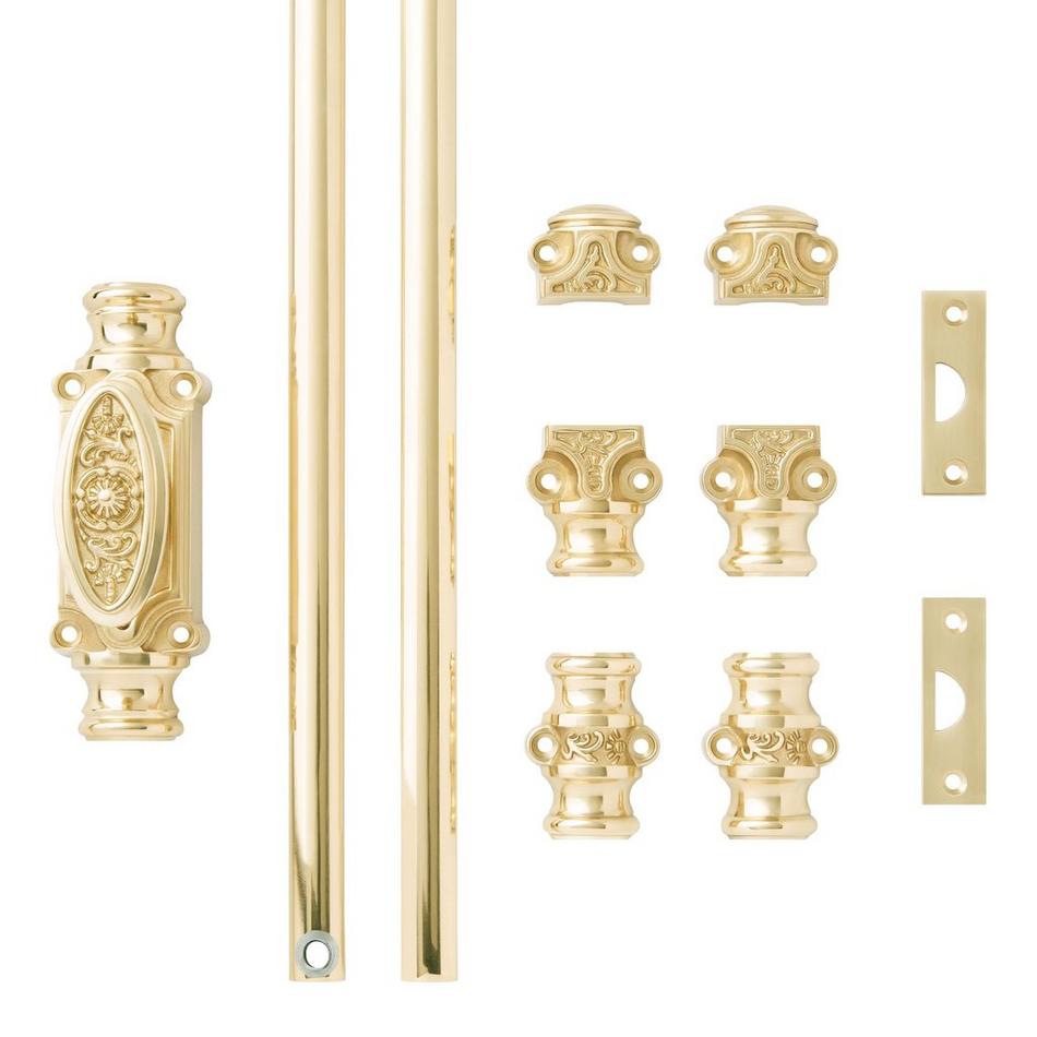 Helmina Brass Window Cremone Bolt - Polished Brass, , large image number 4