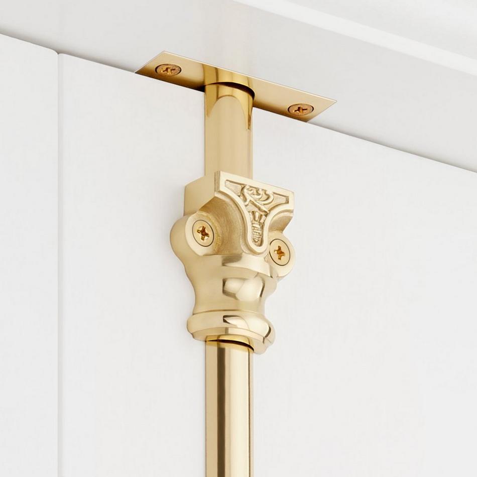Helmina Brass Window Cremone Bolt - Polished Brass, , large image number 3
