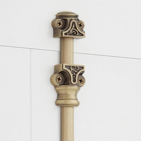 Helmina Brass Cremone Bolt