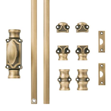 Helmina Brass Cremone Bolt