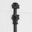 Helmina Brass Door Cremone Bolt - Matte Black, , large image number 2