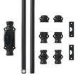 Helmina Brass Door Cremone Bolt - Matte Black, , large image number 4