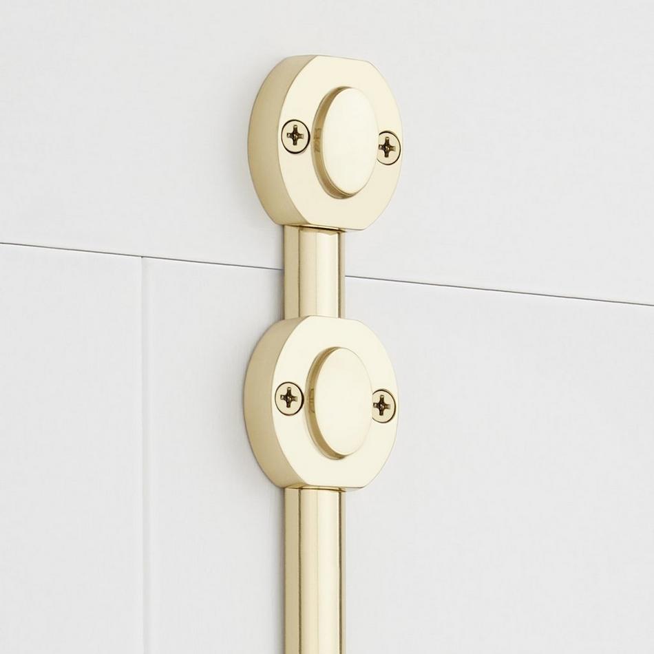 Odette Brass Cabinet Cremone Bolt - Polished Brass, , large image number 1