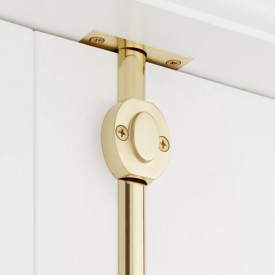 Odette Brass Cabinet Cremone Bolt - Polished Brass, , large image number 2