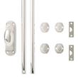 Odette Brass Cabinet Cremone Bolt - Polished Nickel, , large image number 3