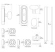 Odette Brass Window Cremone Bolt - Satin Brass, , large image number 5
