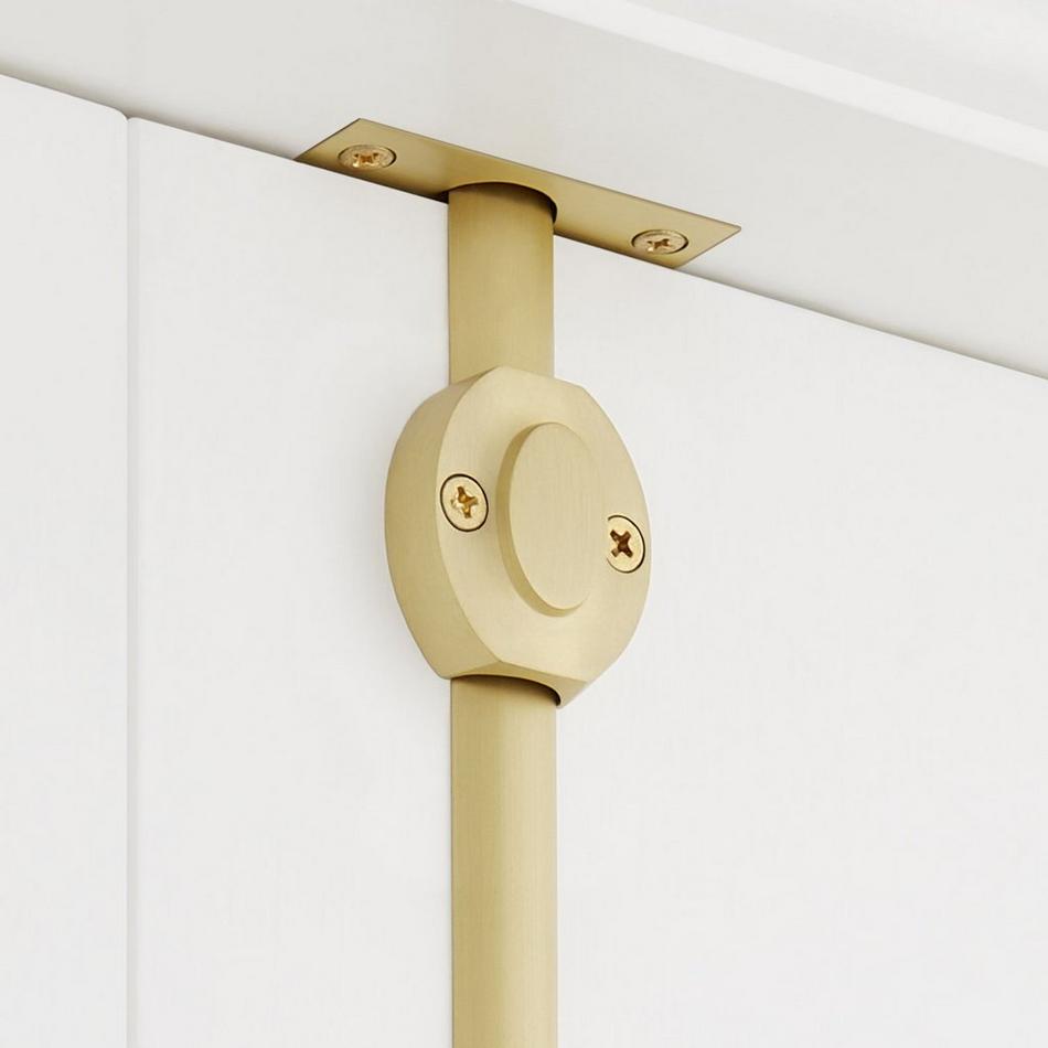 Odette Brass Window Cremone Bolt - Satin Brass, , large image number 3