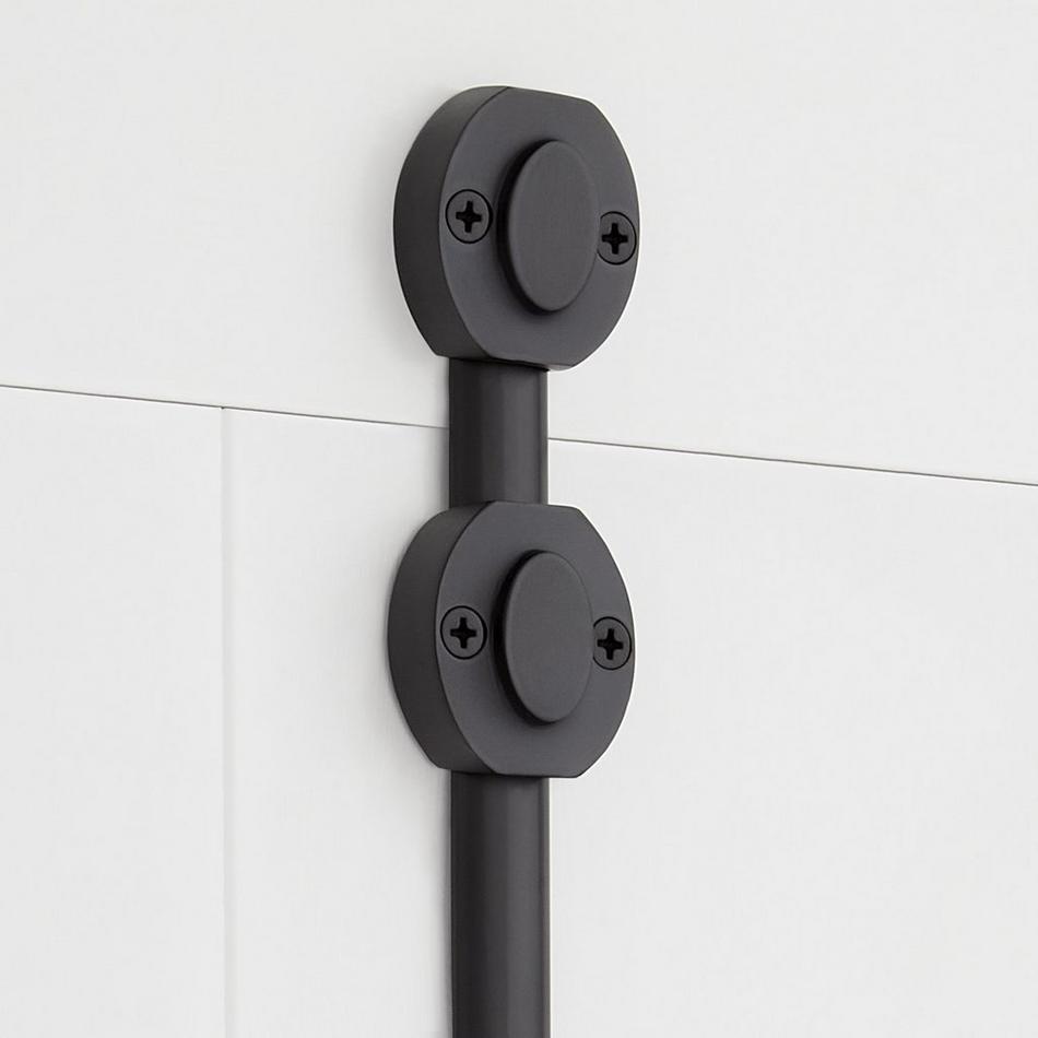 Odette Brass Door Cremone Bolt - Matte Black, , large image number 2