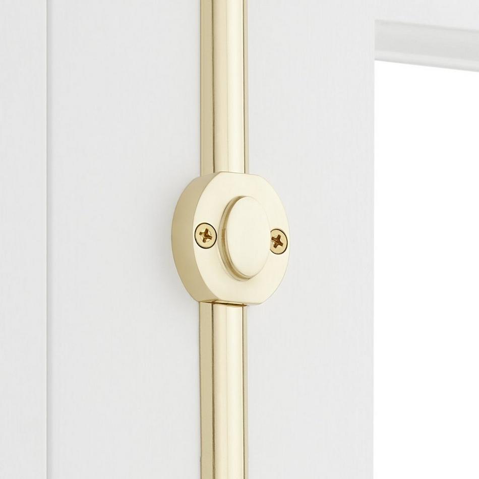 Odette Brass Door Cremone Bolt - Polished Brass, , large image number 1