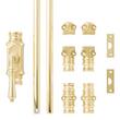 Romlain Brass Door Cremone Bolt - Right Hand - Polished Brass, , large image number 4