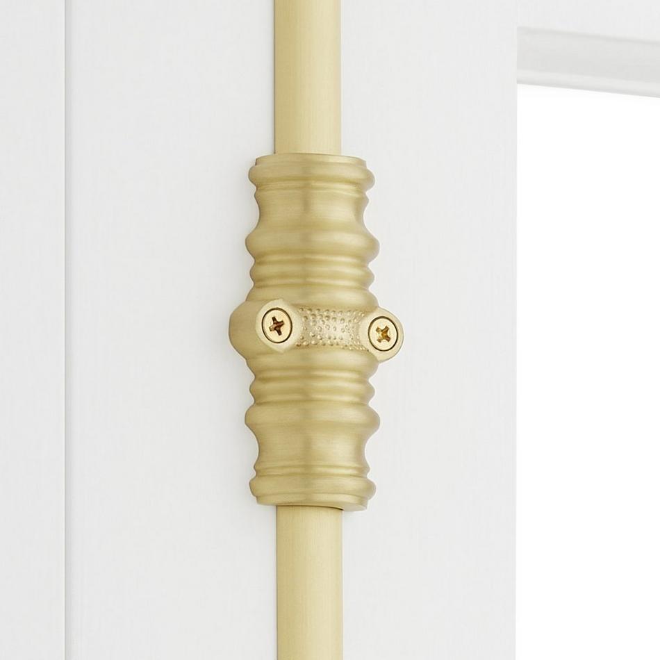 Romlain Brass Door Cremone Bolt - Right Hand - Satin Brass, , large image number 1