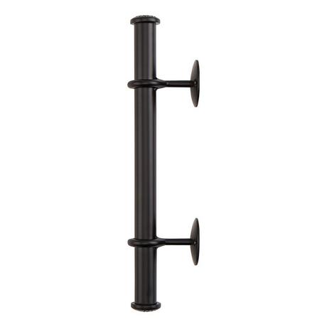 Griswald Brass Pipe Door Pull - Matte Black