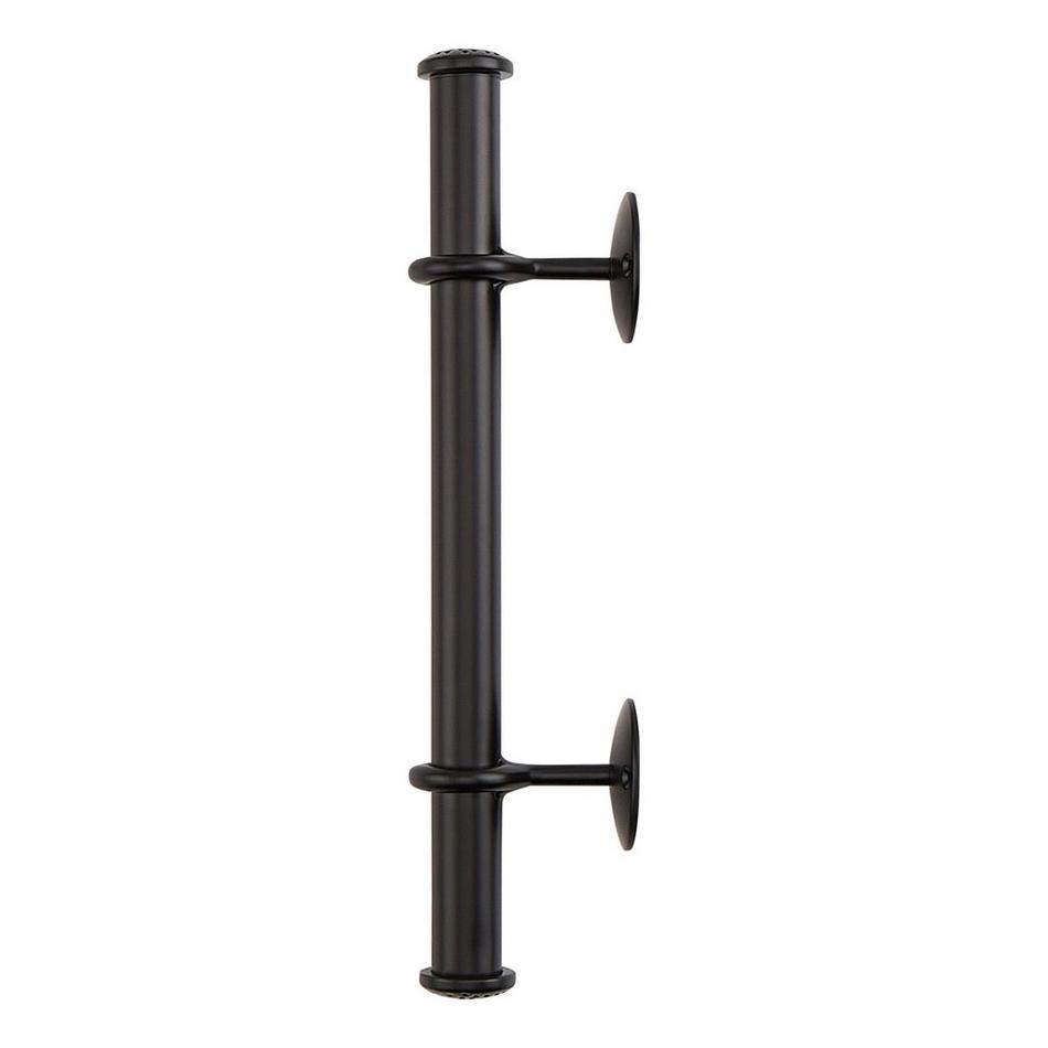 Griswald Brass Pipe Door Pull - Matte Black, , large image number 1