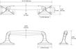 Galdin Brass Offset Door Pull - Matte Black, , large image number 2