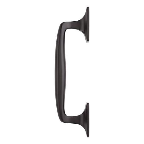 Galdin Brass Offset Door Pull - Matte Black