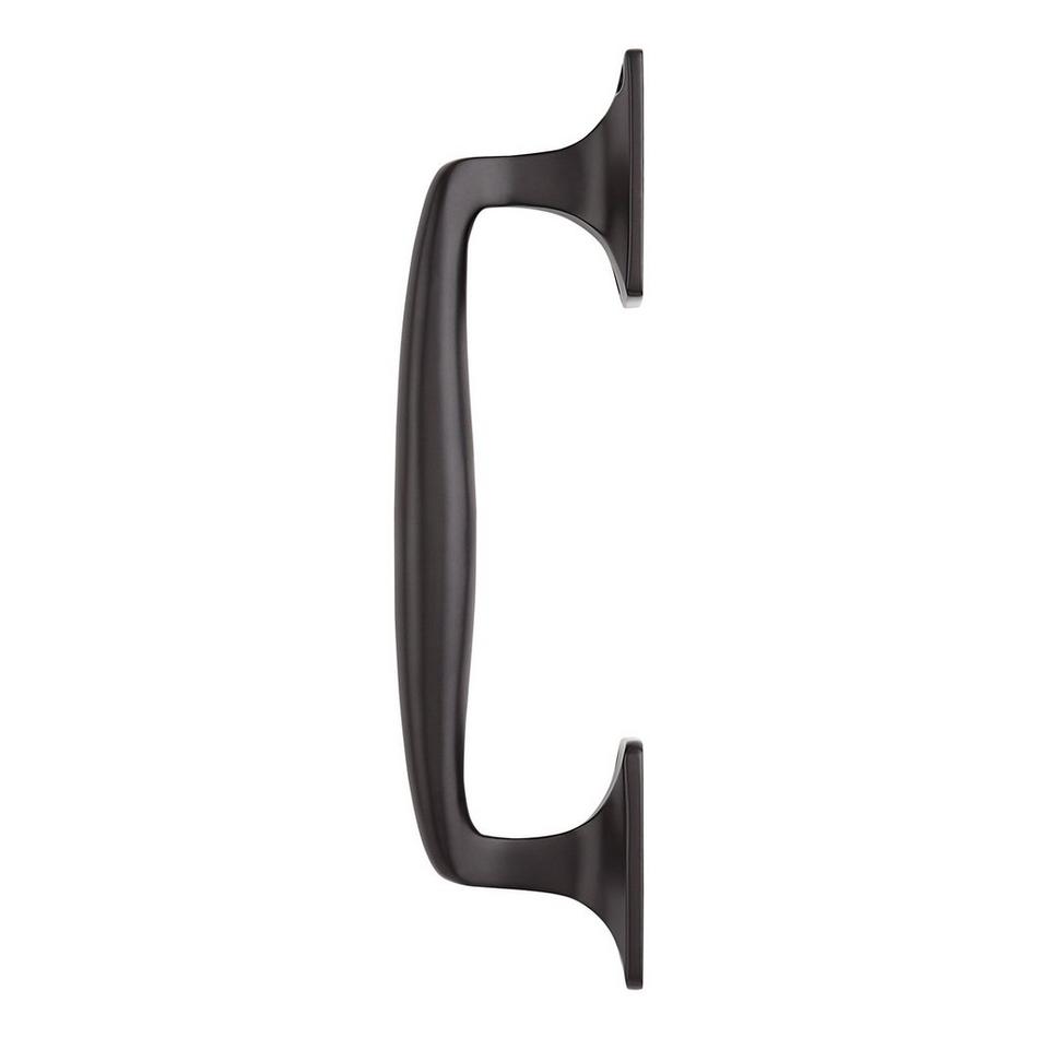 Galdin Brass Offset Door Pull - Matte Black, , large image number 1