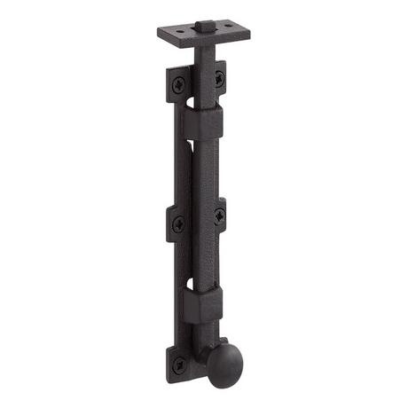 Norfare Cast Iron Dual-Mount Slide Bolt